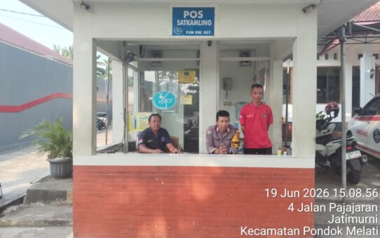 Gandeng Security RW 07 Jatimurni, Polsek Pondok Gede Sekat Pergerakan Maling Motor