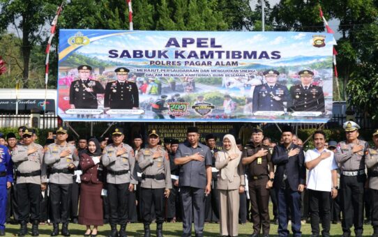 Pimpin Apel Sabuk Kamtibmas di Pagar Alam, Kapolda Sumsel Tekankan Pencegahan Sebagai Tolok Ukur Keberhasilan Tugas