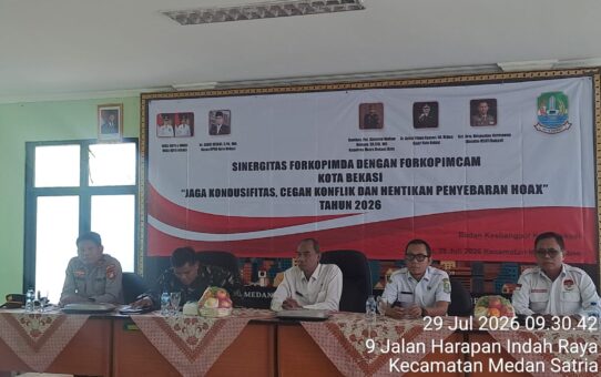 Sinergitas Forkopimda Forkopimcam Medansatria Cegah Konflik Dan Hentikan Penyebaran Hoax