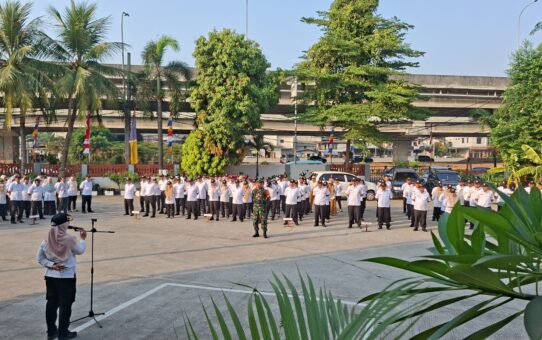 Bhabinkamtibmas Bekasi Barat Ikuti Apel Gabungan Kecamatan