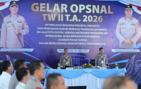 Kapolda Sumsel Pimpin Gelar Operasional, Instruksikan Jajaran Turun langsung ke Masyarakat
