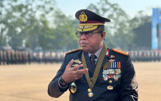 Polri Gelar Upacara Hari Bhayangkara Ke-80 di Satlat Korbrimob Cikeas
