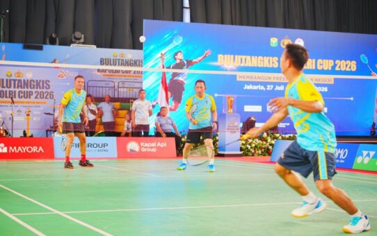 Kapolri Duet Bareng Widi Chandra Kasih Lawan Bahlil-Muhammad di Penutupan Kapolri Cup 2026