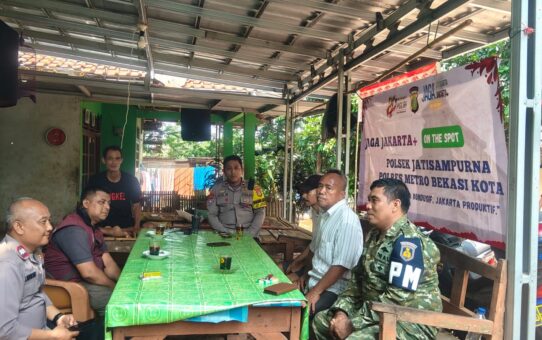 Polsek Jatisampurna Gelar Jaga Jakarta On The Spot, Perkuat Sinergi dengan Masyarakat Jatiraden Jaga Kamtibmas