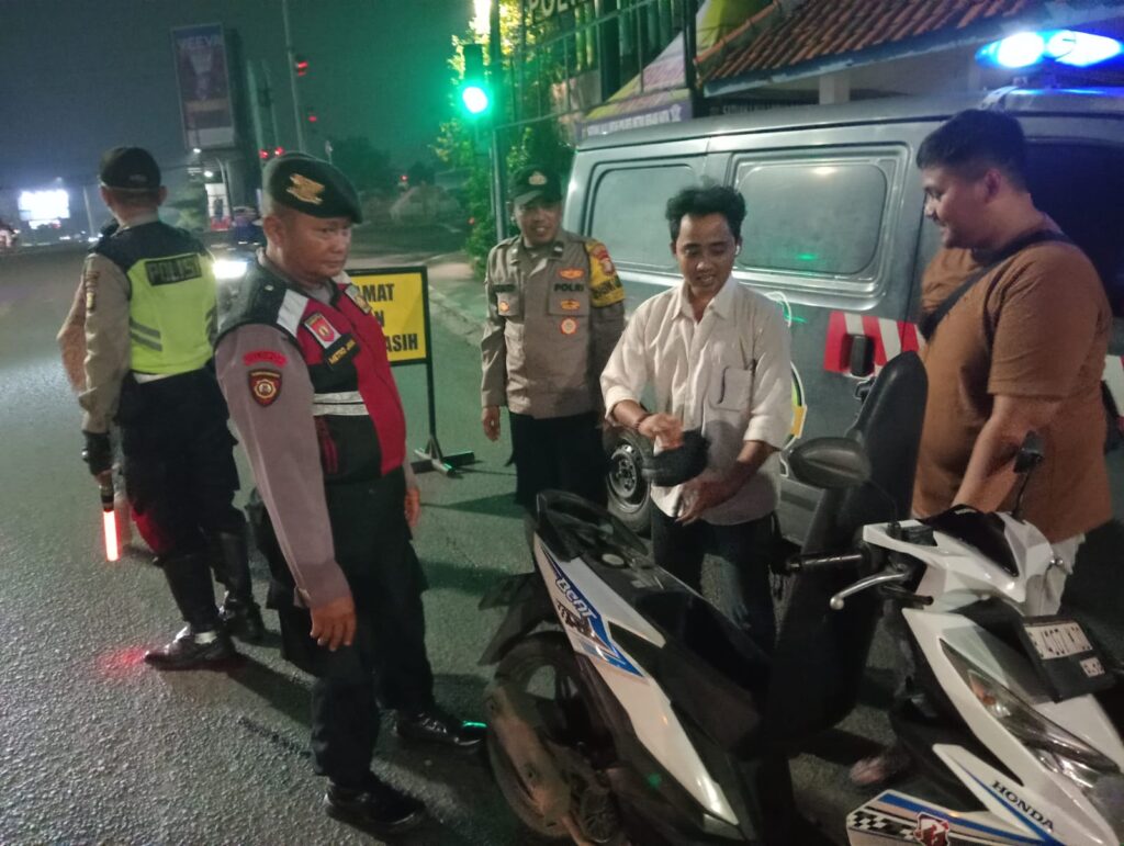 Patroli Malam dan Razia Stasioner, Polsek Rawalumbu Cegah Kejahatan Jalanan