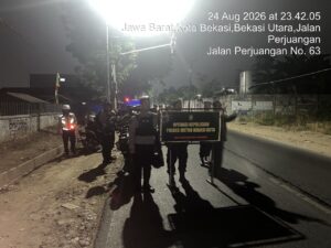 Tim Presisi 3 Polres Bekasi Kota Patroli Malam Antisipasi 3C Di Bekasi Utara