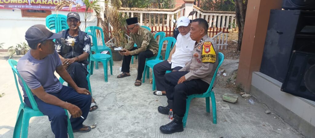 Jaga Kamtibmas, Polsek Rawalumbu Sambangi Warga Bekasi Jaya