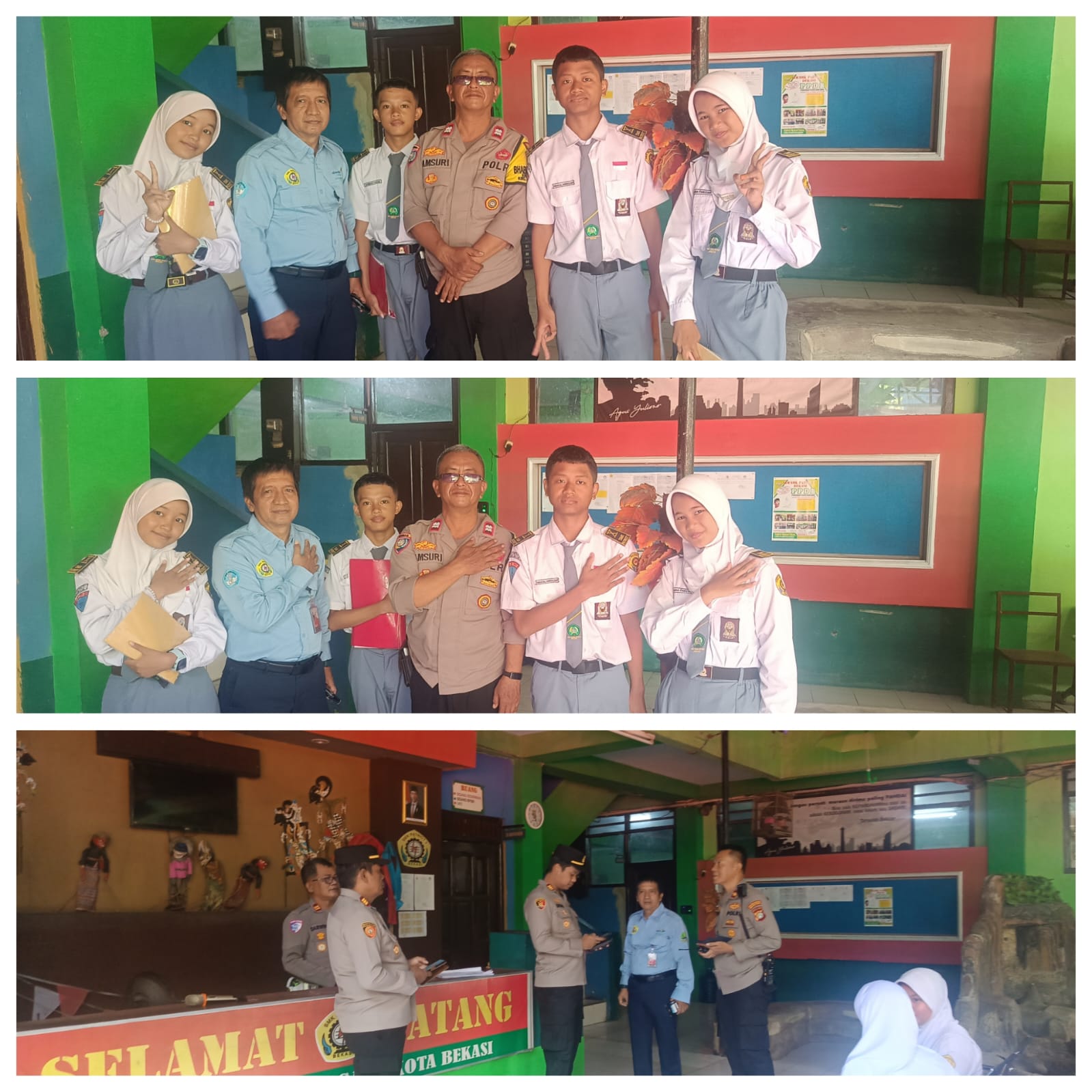 Polsek Medansatria Gelar Pendampingan Pelajar di SMK Patriot 1