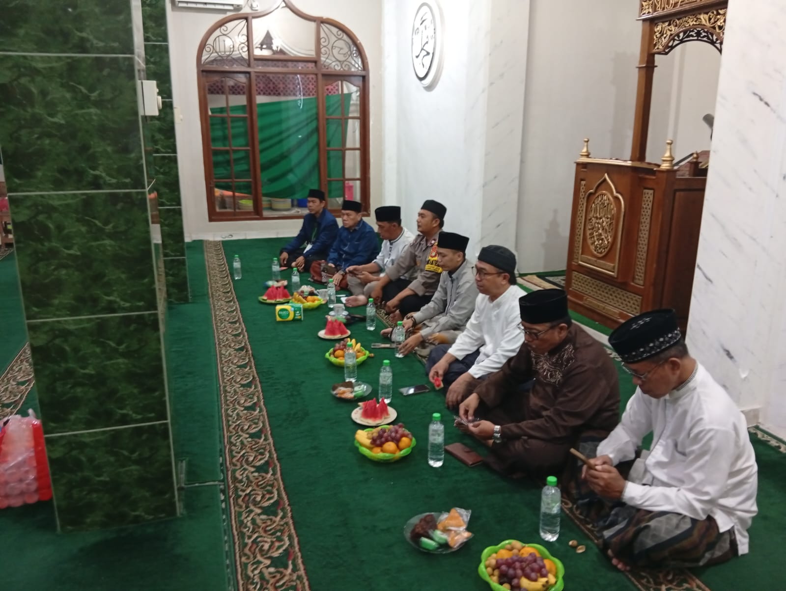 BHABINKAMTIBMAS RAWALUMBU HADIRI PERINGATAN MAULID NABI MUHAMMAD SAW DI SEPANJANG JAYA