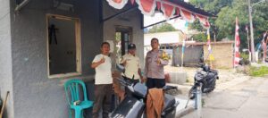 Menyapa Satkamling Bekasi Permai, Polsek Rawalumbu Tekankan Kewaspadaan Rumah Kosong