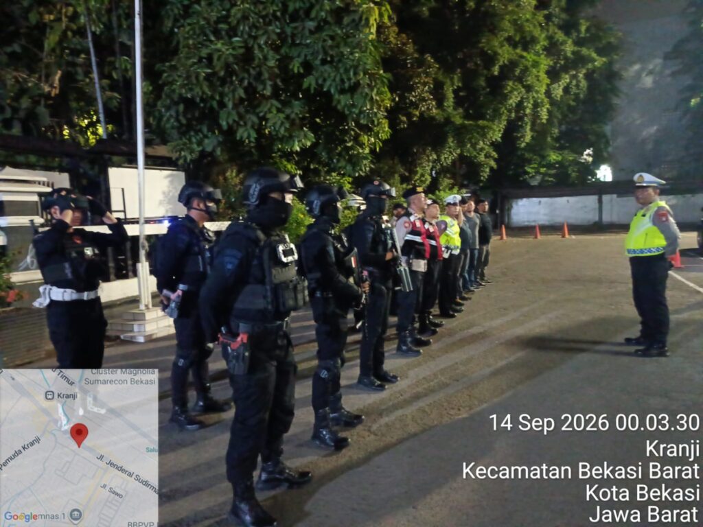 Jaga Jakarta On The Spot, Polsek Bekasi Barat Gelar Razia Stasioner Cegah Tawuran dan Kejahatan Jalanan