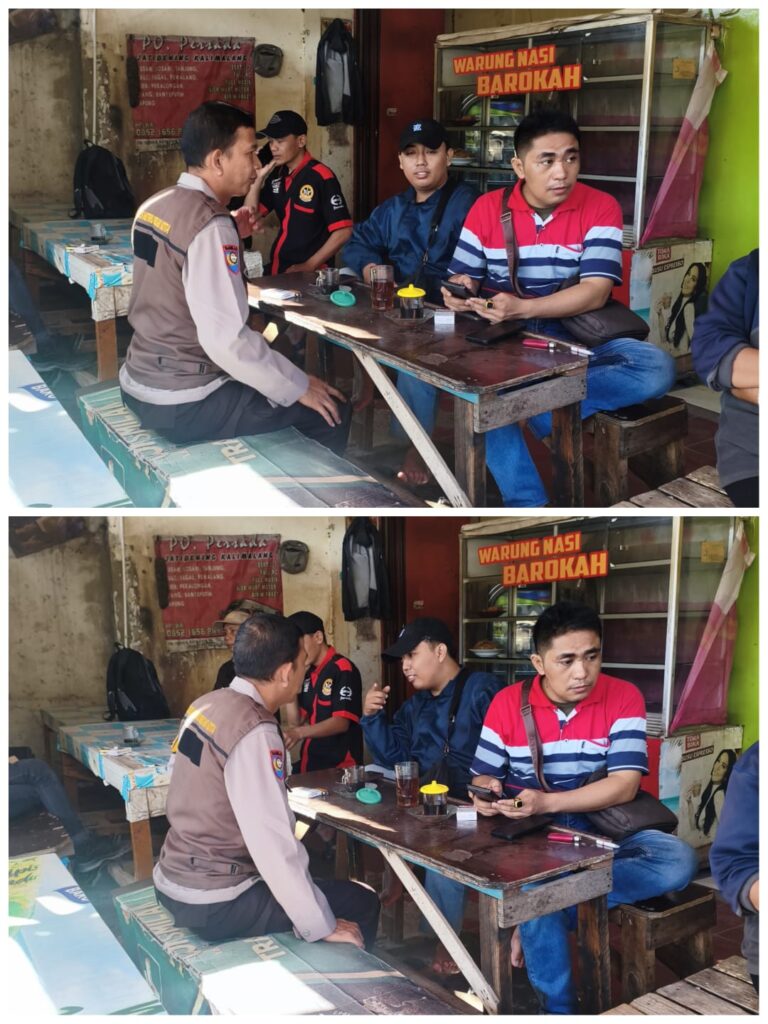 Sambang Jatibening Baru, Bhabinkamtibmas Pondok Gede Ingatkan Bahwa Rumsong dan Aktifkan Siskamling