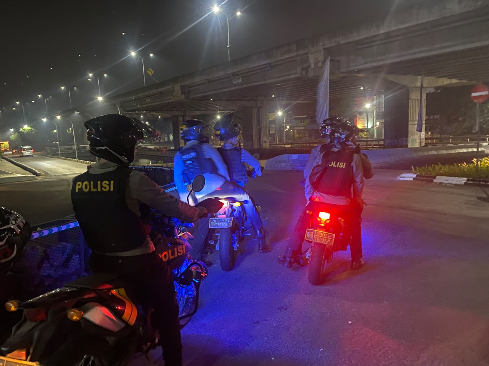 Tim 1 Buaya Jaga Jakarta II Gelar Patroli Malam Lintas Jalur Utama Kota Bekasi