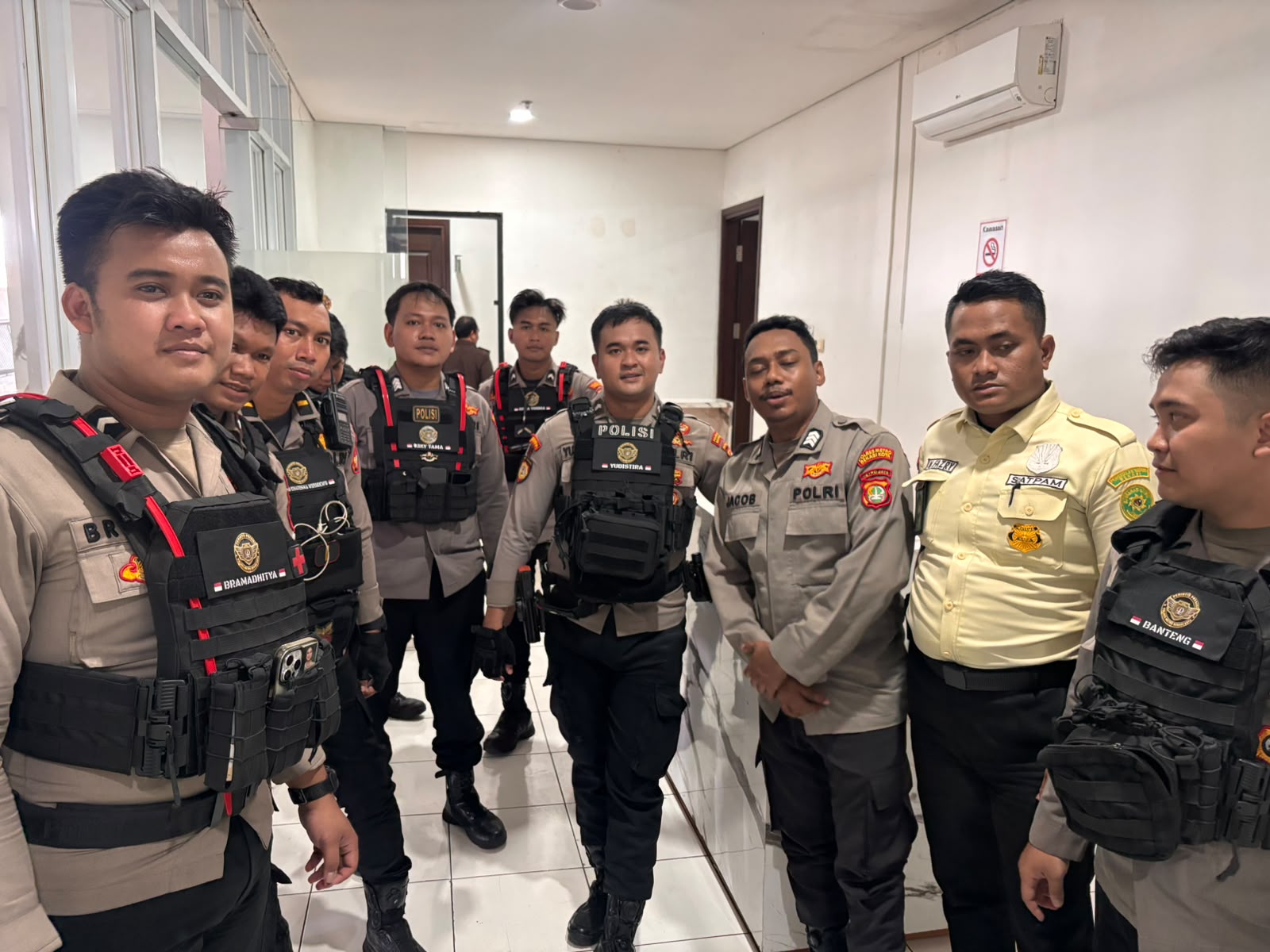 Tim Patroli Perintis Presisi Disiagakan di Area Pengadilan Negeri Kota Bekasi