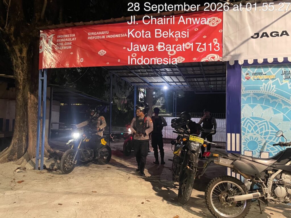 Operasi Kejahatan Jalanan Dini Hari, Polres Metro Bekasi Kota Amankan Rute Protokol dan Margahayu